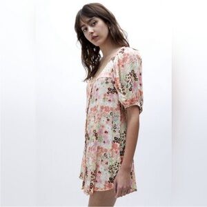 Free People floral mini dress - small ($128)